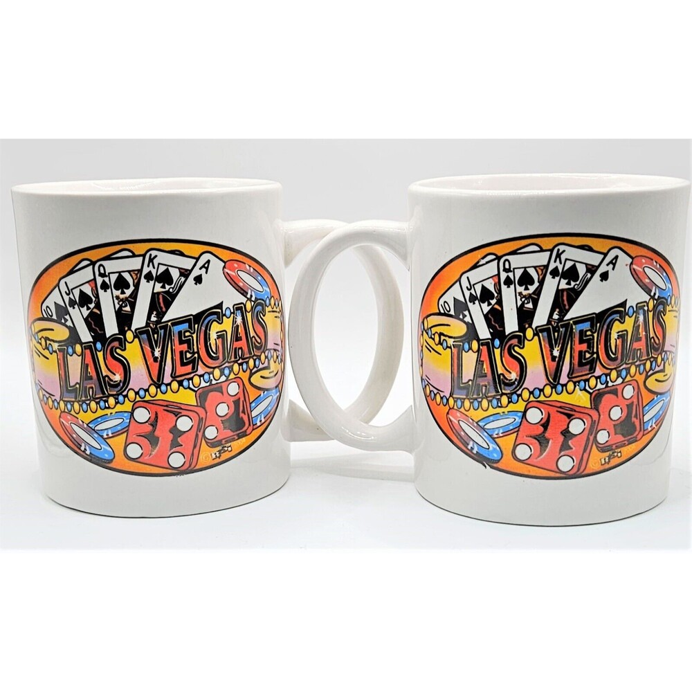 Set of 2‎ 2004 Las Vegas RTSI Souvenir Coffee Mug Cup